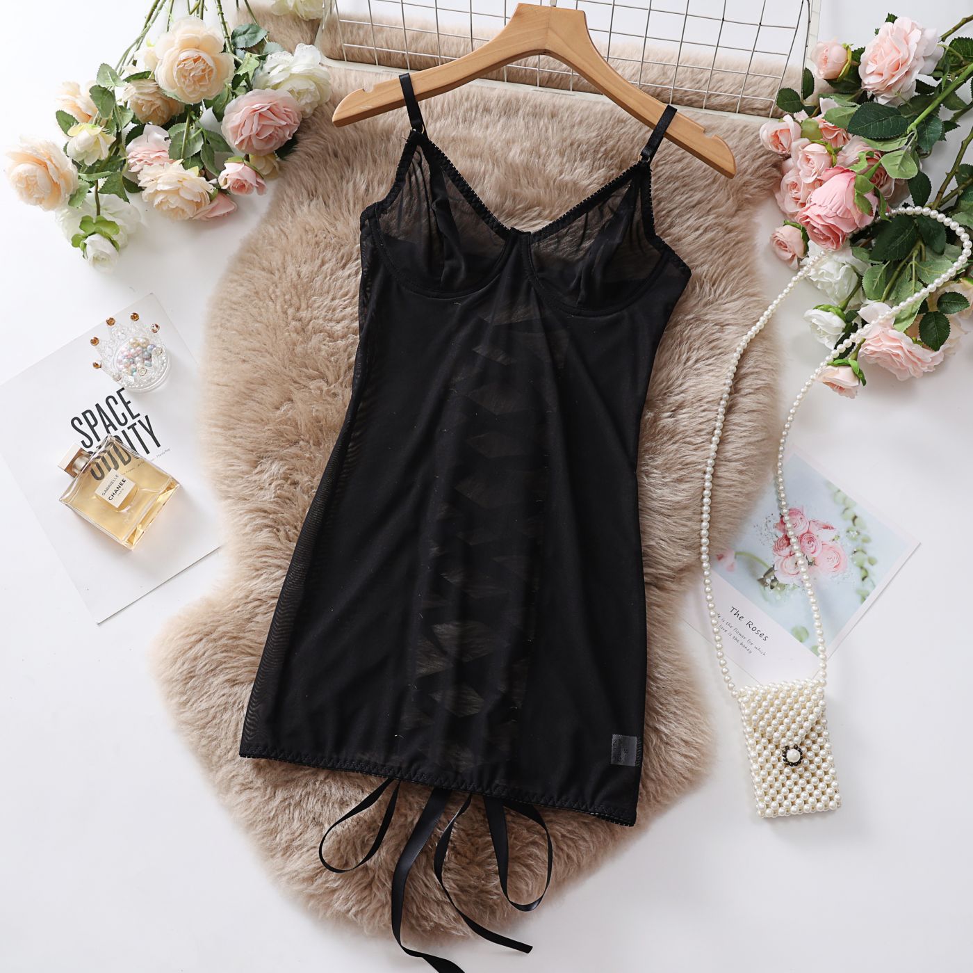 Sexy Mesh Strapless Lingerie Transparent Lace Erotic Underwear Tempting Bodysuit - Image 6